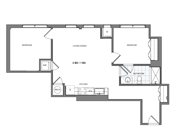 essb1 Floor Plan at Essen, Alexandria, 22311