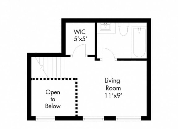 floor plan of the first floor of a house