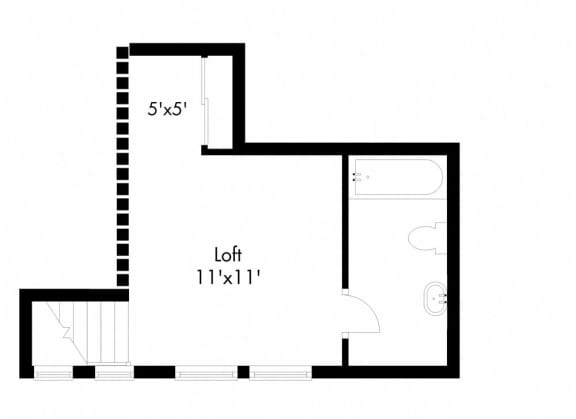 a floor plan of a house with a loft and a plan of the ground floor