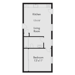 floor plan of the apartment