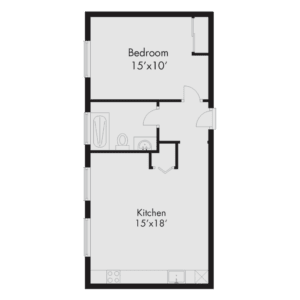 a floor plan of a bedroom apartment