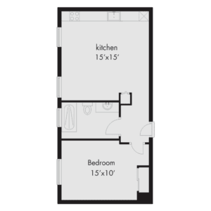 a floor plan of a small apartment