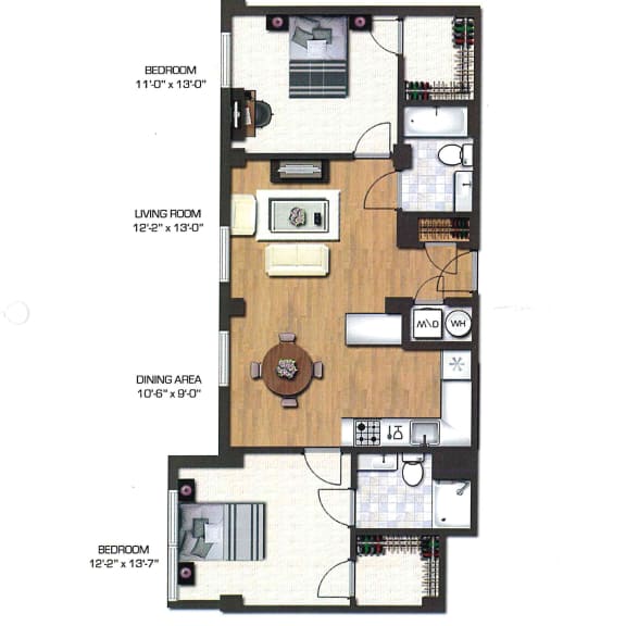 x06 Floor Plan at 3333 Wisconsin, Washington, 20016