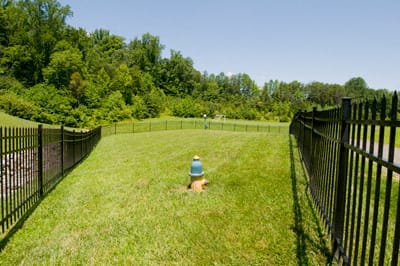 Private Fenced-off Dog Park at Brittany Commons Apartments, Virginia