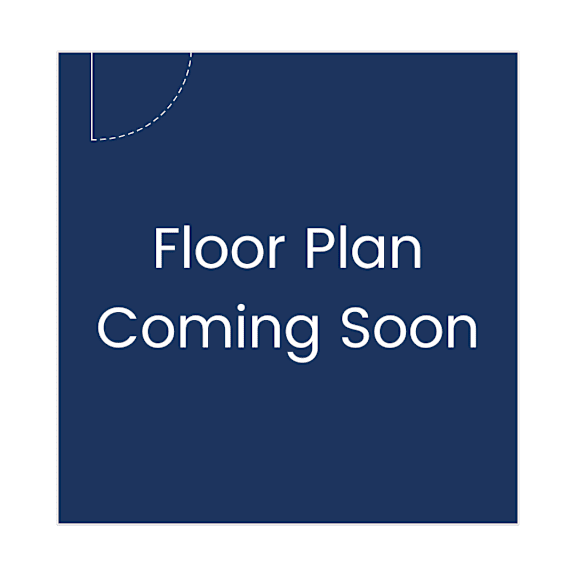 A blue poster with the words "Floor Plan Coming Soon" written on it.