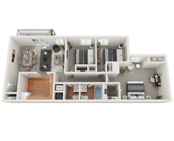 a bedroom floorplan of a 1 bedroom192 sq ft house