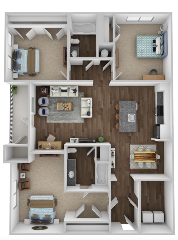1, 2 &amp; 3Bedroom Apartments in Holly Springs, GA The Darby
