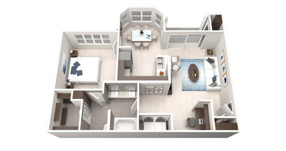 A3 Floor Plan A3 Floor Plan at Ethos Apartments, Texas