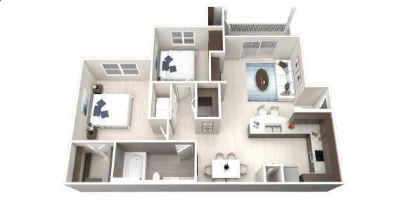 A4 Floor Plan A4 Floor Plan at Ethos Apartments, Texas, 78744
