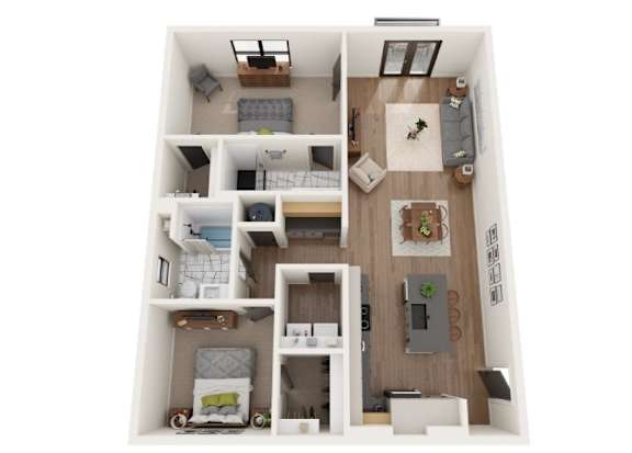 2 bed 2 bath A at Vintage Edge Nashville Apartments, Nashville, TN