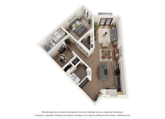 1 bed 1 bath C at Vintage Edge Nashville Apartments, Tennessee