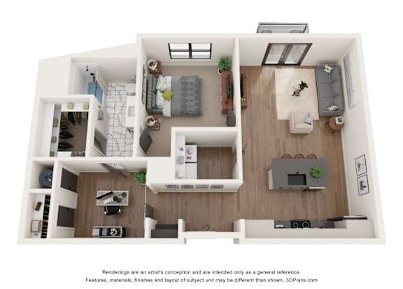 1 bed 1 bath E at Vintage Edge Nashville Apartments, Nashville, TN, 37211