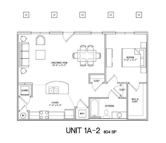 Unit 1A-2 Floor Plan at The Villages at Belle Hill, Maryland