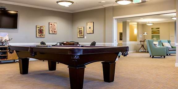 Billiards Table In Clubhouse at Chapel Springs Apartments, Perry Hall, Maryland