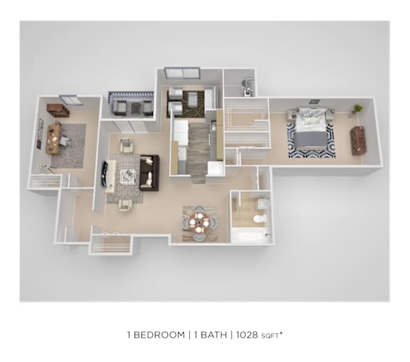 1BR 1 BA Den 1028 sqft at Columbia Pointe, Columbia, MD, Maryland , 21045