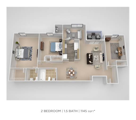 2 Bed 1.5 Bath at Columbia Pointe, Columbia, 21045