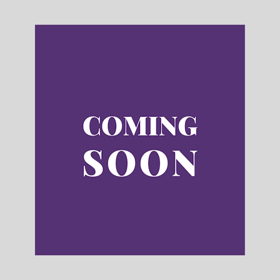 A purple rectangle with the words "COMING SOON" in white.