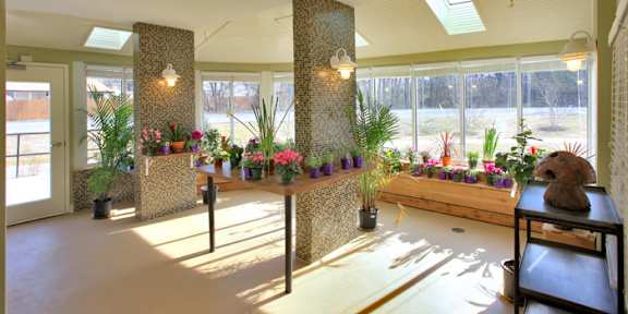 Indoor Conservatory at Hammarlee House Apartments, Glen Burnie, Maryland