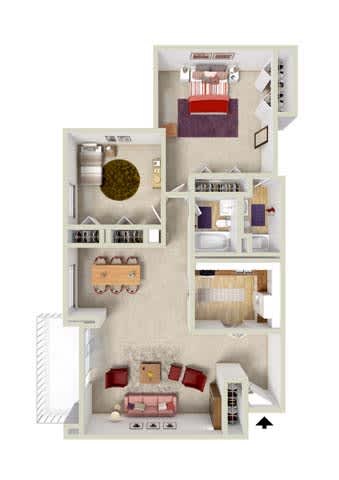 2 bed 1.5 bath at Charlestowne North Apartments, Maryland