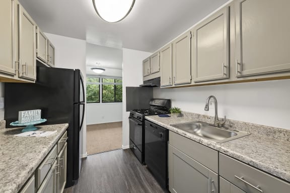 gas range at Seven Springs Apartments, College Park