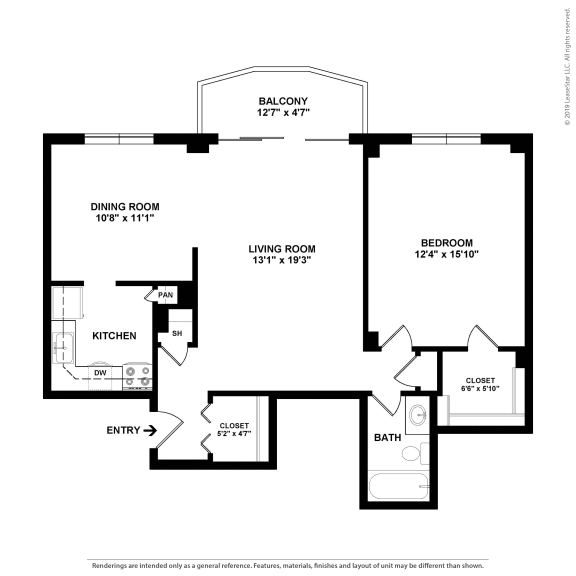 1 Bed, 1 Bath at The Brittany, Washington, 20015