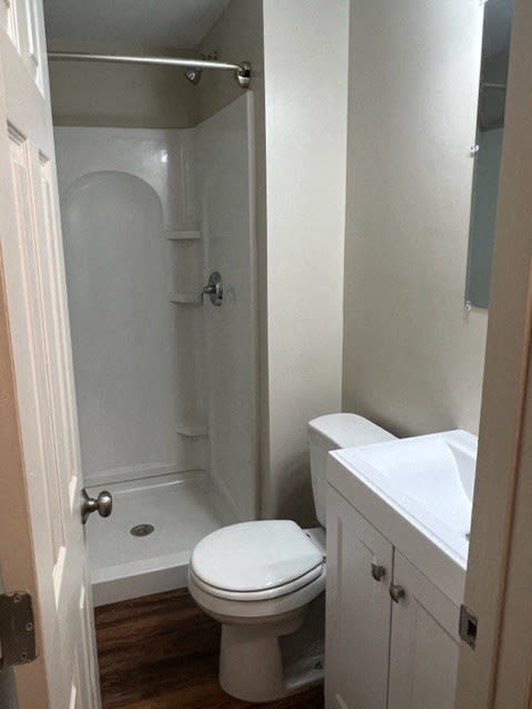 Bathroom with Shower at Summit Terrace at Woodland, Cape Elizabeth, ME