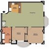 a diagram of a floor plan of a house at Carisbrooke at Manchester Apartments, Manchester, NH