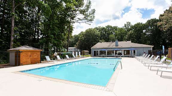 Crystal Clear Swimming Pool at The Cobb Apartments-Townhomes, Austell, GA, Georgia