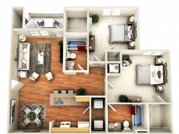 BEGONIA DELUXE Floor Plan at Peaks at Gainesville, Gainesville, 30507