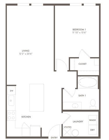 1 bed 1 bath A at Century Mundy Mill Apartments, Oakwood