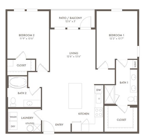 2 bed 2 bath A at Century Mundy Mill Apartments, Georgia 30566