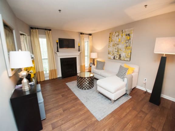 Living Room View  at SoCO Apartments at Vinings, Smyrna, Georgia