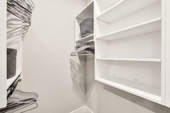 Built-In Shelving In Closet at Exchange at St Augustine, Florida