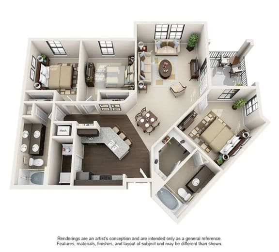 4 bedroom floor plan  the residences at