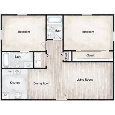 The Grammercy Floor Plan The Grammercy Floor Plan at The Dylan, Murfreesboro, 37129
