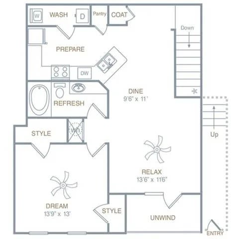 a2ug Floor Plan at Century HomePlace, Alabama, 36066