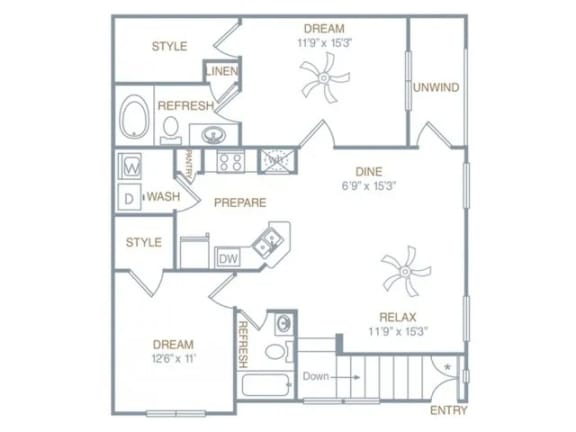 b1ug Floor Plan at Century HomePlace, Prattville, 36066