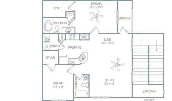 b1uga Floor Plan at Century HomePlace, Prattville, 36066