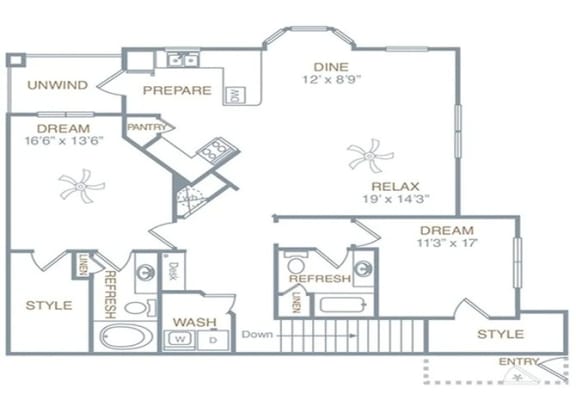 b2ug Floor Plan at Century HomePlace, Prattville