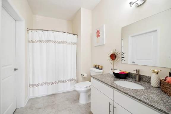 White Bathroom at Century Bridges, Roanoke, VA