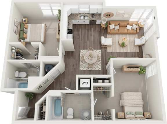 Apex Floor Plan at Century Bridges, Roanoke, VA 24016