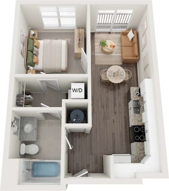 Jefferson Floor Plan at Century Bridges, Roanoke, 24016