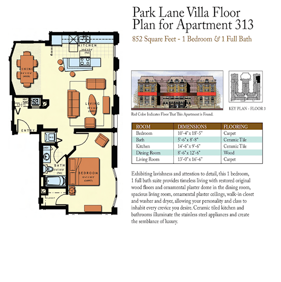 Cleveland Apartments, Floorplans, Apartment Layout, Apartments near Cleveland Clinic,