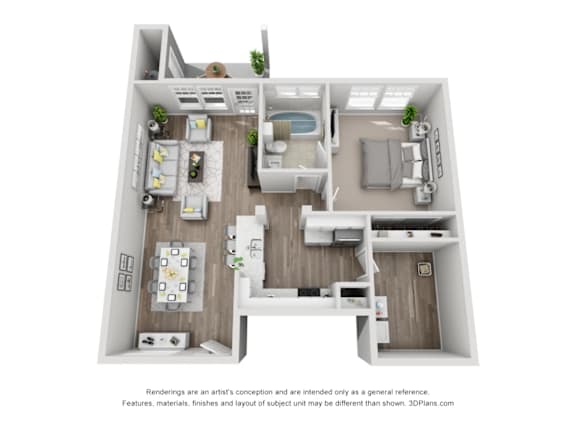 A1 Floor Plan at Bridge at Canyon Creek, Austin