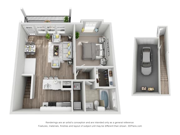 A2 Floor Plan at Bridge at Canyon Creek, Austin, Texas