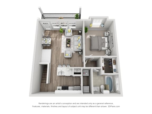 A2 Floor Plan at Bridge at Canyon Creek, Austin, 78726