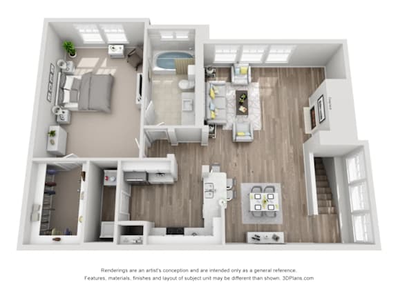 A3 Floor Plan at Bridge at Canyon Creek, Texas