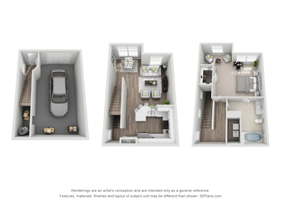 A4 Floor Plan at Bridge at Canyon Creek, Austin, Texas