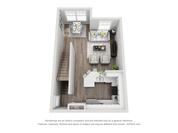 A4 Floor Plan at Bridge at Canyon Creek, Austin, 78726