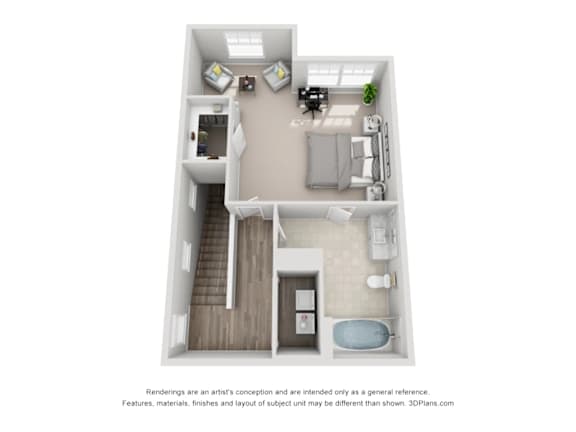 A4 Floor Plan at Bridge at Canyon Creek, Austin, TX